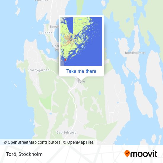 Torö map