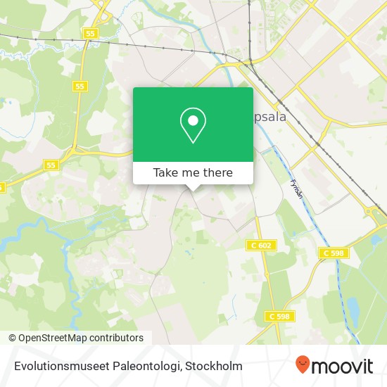 Evolutionsmuseet Paleontologi map