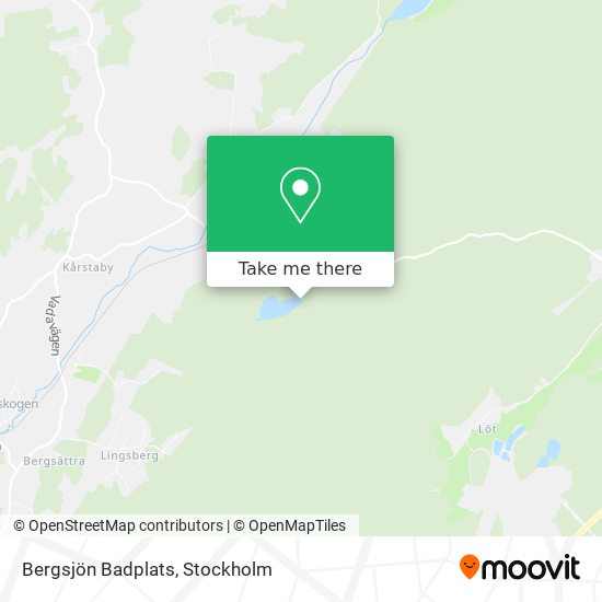 Bergsjön Badplats map