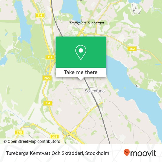 Turebergs Kemtvätt Och Skrädderi map