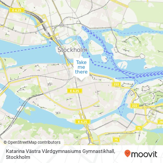 Katarina Västra Vårdgymnasiums Gymnastikhall map