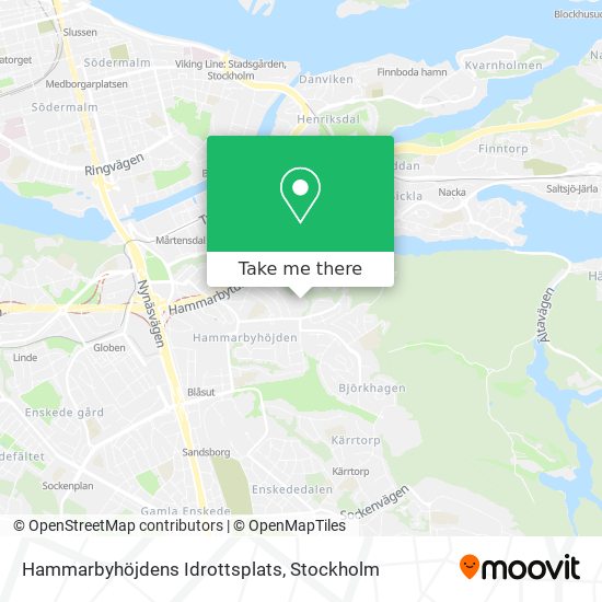 Hammarbyhöjdens Idrottsplats map