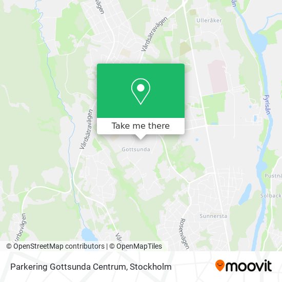 Parkering Gottsunda Centrum map