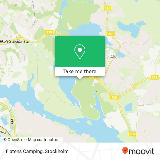Flatens Camping map
