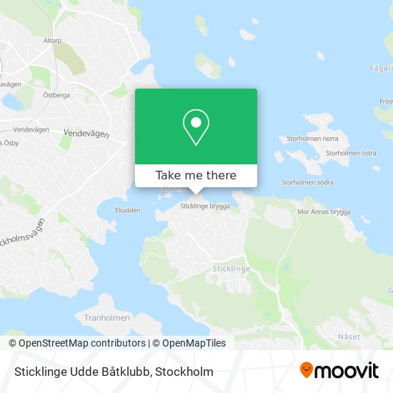 Sticklinge Udde Båtklubb map