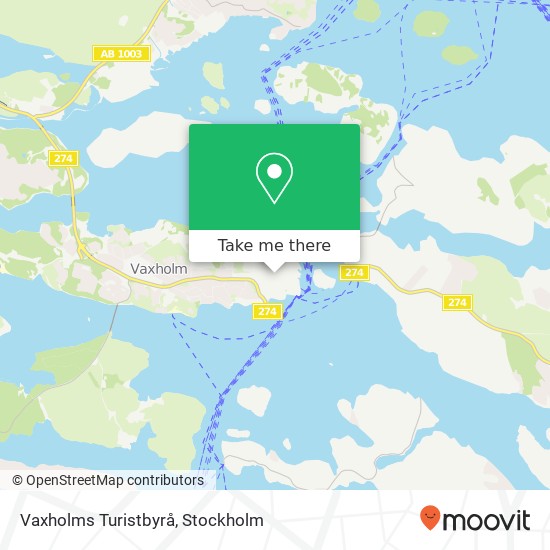Vaxholms Turistbyrå map