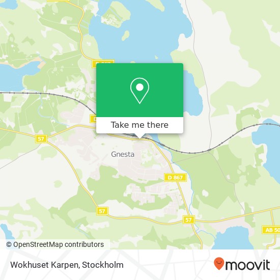 Wokhuset Karpen map