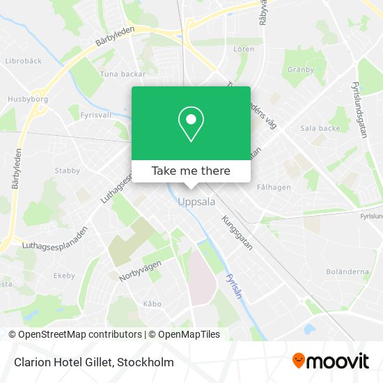 Clarion Hotel Gillet map