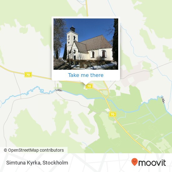 Simtuna Kyrka map