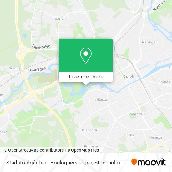 Stadsträdgården - Boulognerskogen map