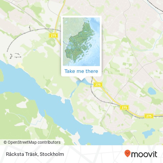 Råcksta Träsk map