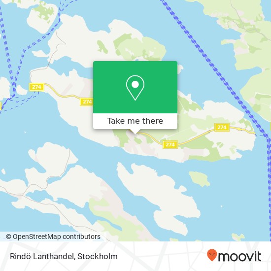 Rindö Lanthandel map