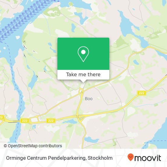 Orminge Centrum Pendelparkering map