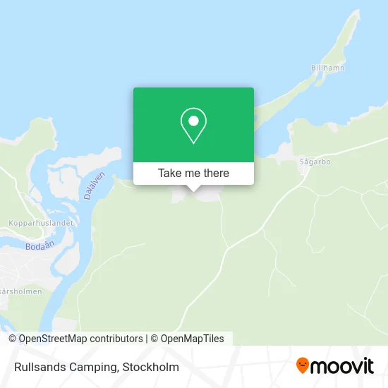 Rullsands Camping map