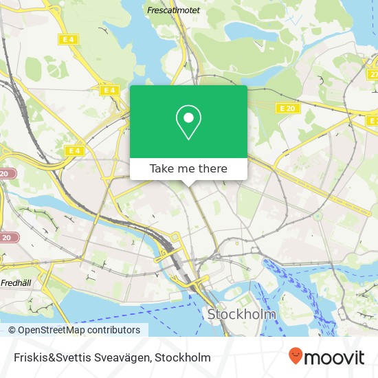 Friskis&Svettis Sveavägen map