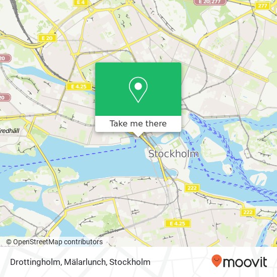 Drottingholm, Mälarlunch map