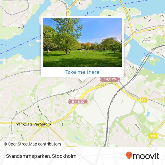 Svandammsparken map