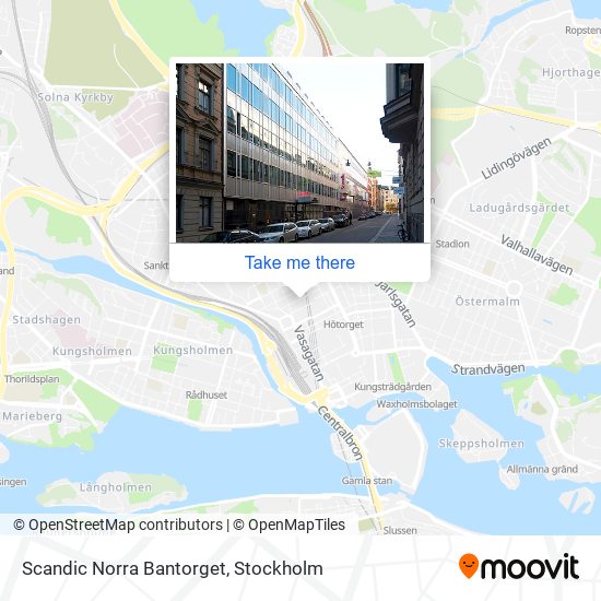 Scandic Norra Bantorget map