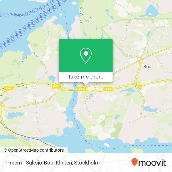 Preem - Saltsjö-Boo, Klinten map