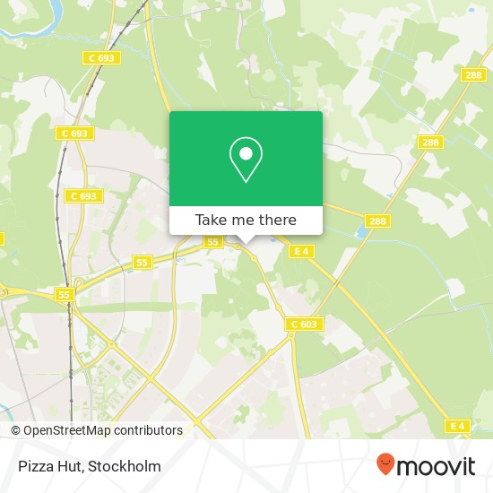 Pizza Hut map