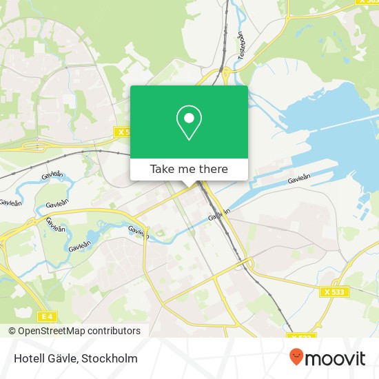 Hotell Gävle map