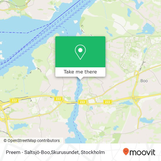 Preem - Saltsjö-Boo,Skurusundet map