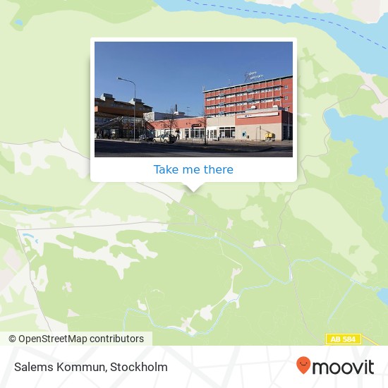 Salems Kommun map