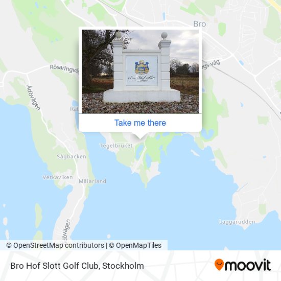 Bro Hof Slott Golf Club map