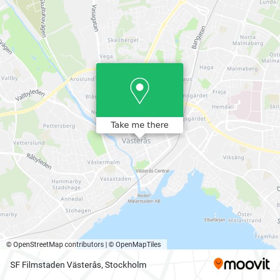 SF Filmstaden Västerås map