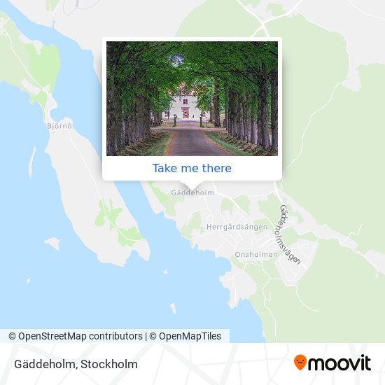 Gäddeholm map