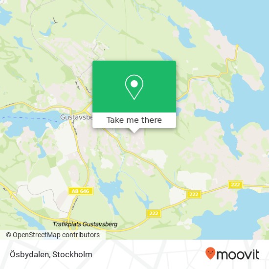 Ösbydalen map