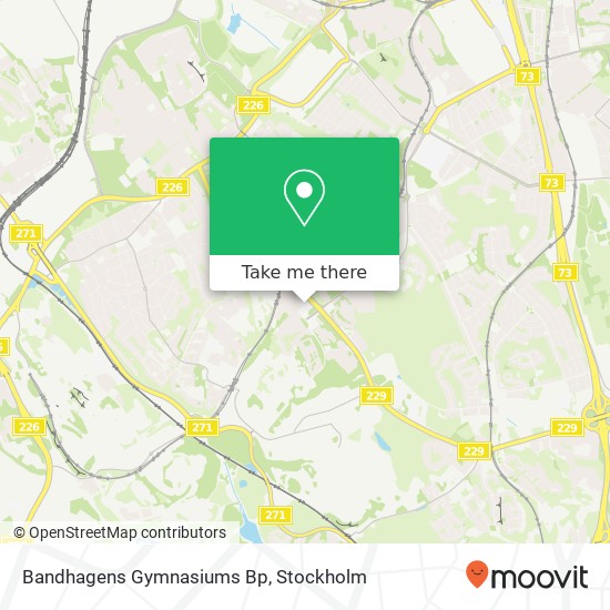 Bandhagens Gymnasiums Bp map