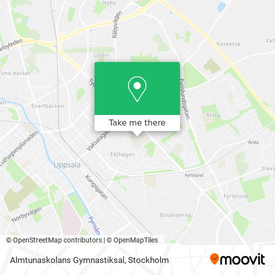 Almtunaskolans Gymnastiksal map