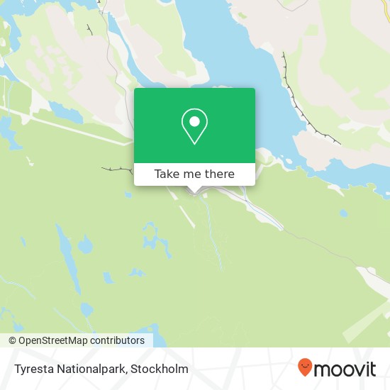 Tyresta Nationalpark map