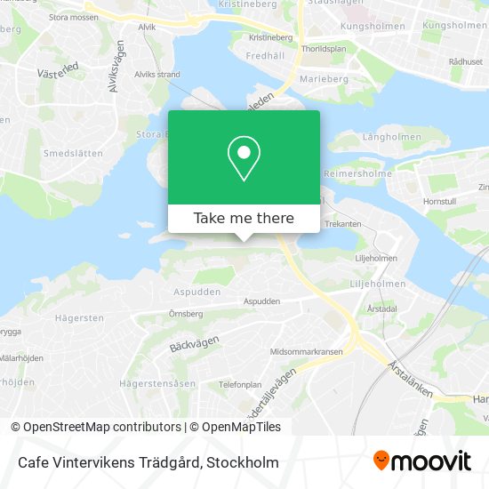 Cafe Vintervikens Trädgård map