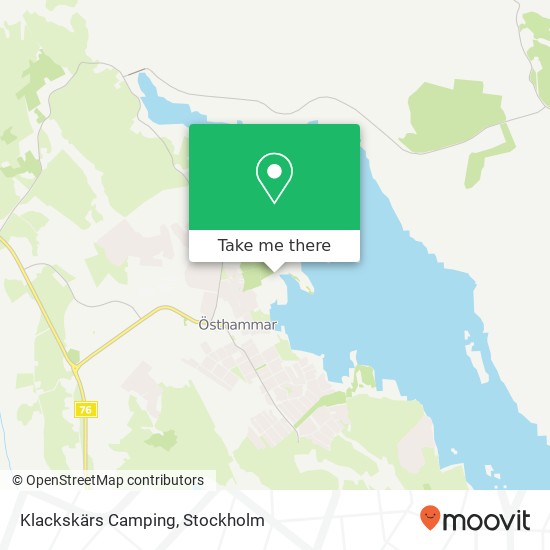 Klackskärs Camping map