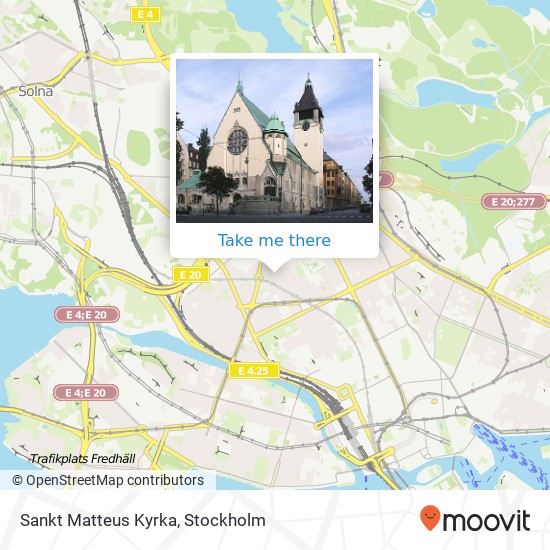 Sankt Matteus Kyrka map