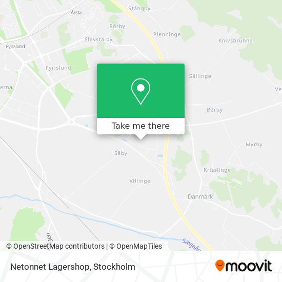 Netonnet Lagershop map