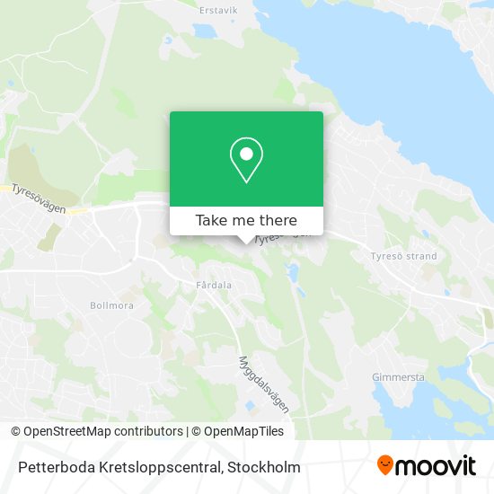 Petterboda Kretsloppscentral map