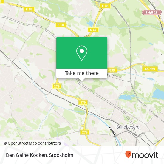 Den Galne Kocken map