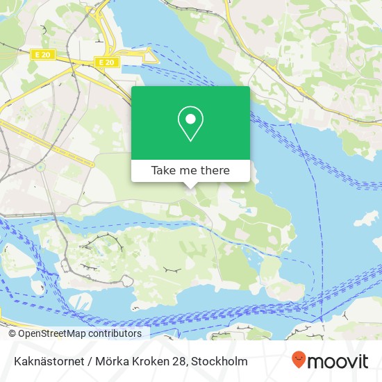 Kaknästornet / Mörka Kroken 28 map