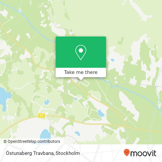 Östunaberg Travbana map