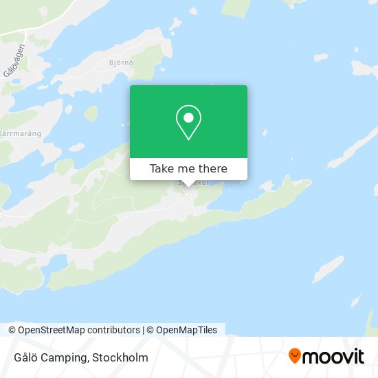 Gålö Camping map