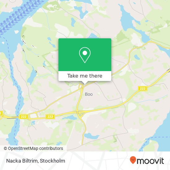 Nacka Biltrim map