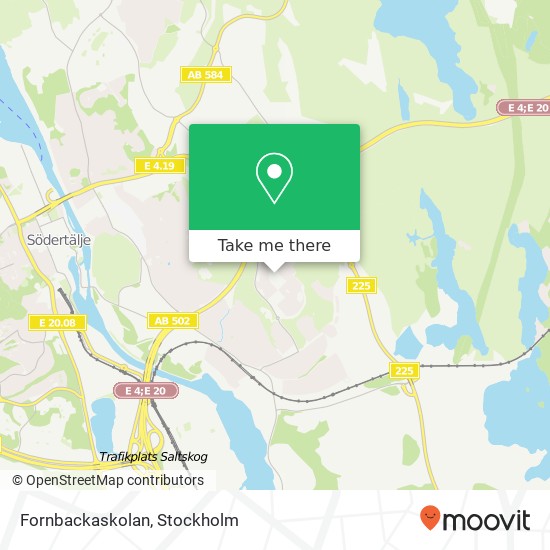 Fornbackaskolan map