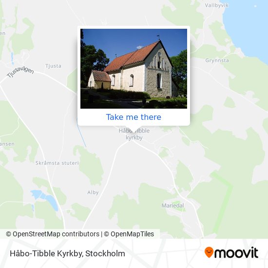 Håbo-Tibble Kyrkby map