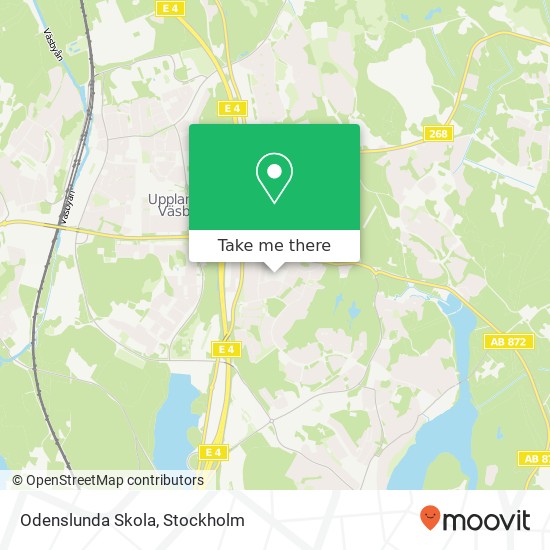 Odenslunda Skola map