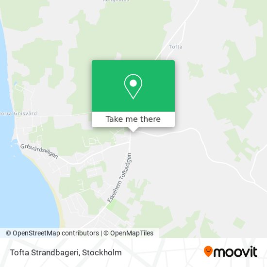 Tofta Strandbageri map