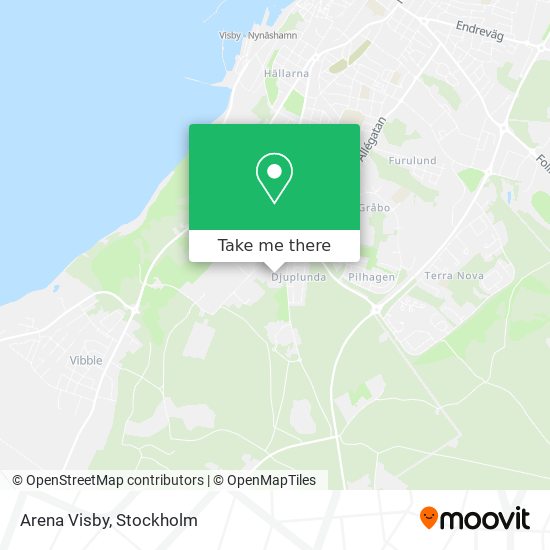 Arena Visby map