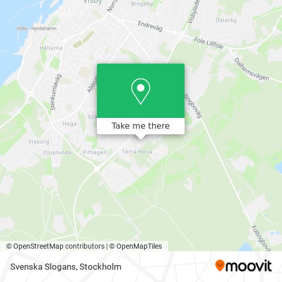 Svenska Slogans map